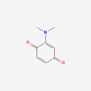molecular formula C8H9NO2 B1606852 p-Benzoquinone, 2-(dimethylamino)- CAS No. 3958-86-9