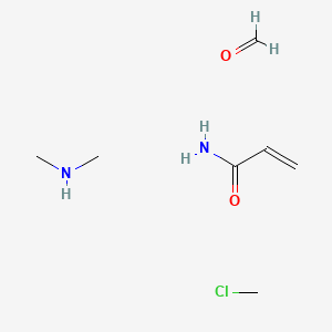 molecular formula C7H17ClN2O2 B1606874 2-Propenamide, homopolymer, reaction products with chloromethane, dimethylamine and formaldehyde CAS No. 70750-20-8