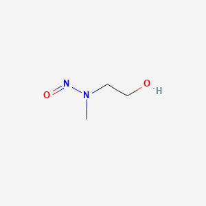 molecular formula C3H8N2O2 B1606887 乙醇，2-(甲基亚硝基氨基)- CAS No. 26921-68-6
