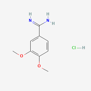 molecular formula C9H13ClN2O2 B1606889 3,4-二甲氧基苯并咪酰胺盐酸盐 CAS No. 51488-33-6