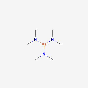molecular formula C6H18AsN3 B1606909 Tris(dimethylamino)arsine CAS No. 6596-96-9