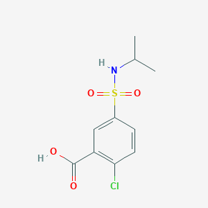 molecular formula C10H12ClNO4S B1606937 2-Chloro-5-[(isopropylamino)sulfonyl]benzoic acid CAS No. 74138-28-6