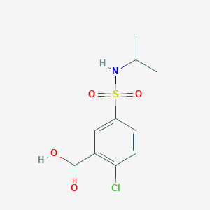 molecular formula C10H12ClNO4S B1606937 Ácido 2-cloro-5-[(isopropilamino)sulfonil]benzoico CAS No. 74138-28-6