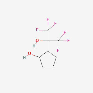 molecular formula C8H10F6O2 B1606940 Cyclopentanol, 2-(1,1,1,3,3,3-hexafluoro-2-hydroxy-2-propyl)- CAS No. 34844-38-7