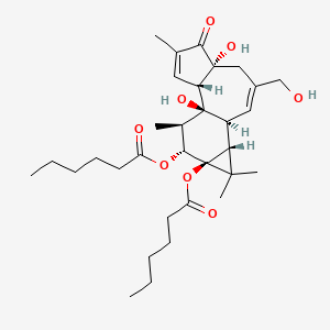 molecular formula C32H48O8 B1606942 Phorbol-12,13-dihexanoate CAS No. 37558-17-1