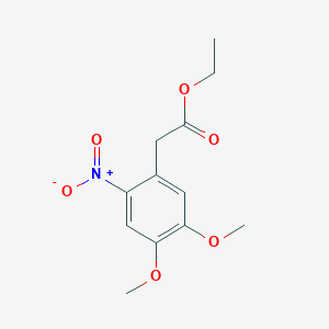 molecular formula C12H15NO6 B1606947 Ethyl 2-(4,5-dimethoxy-2-nitrophenyl)acetate CAS No. 5415-53-2