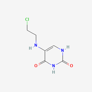 molecular formula C6H8ClN3O2 B1606955 5-(2'-Chloroethyl)aminouracil CAS No. 65-68-9