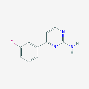 molecular formula C10H8FN3 B1606961 4-(3-Fluorophenyl)pyrimidin-2-amine CAS No. 85979-48-2