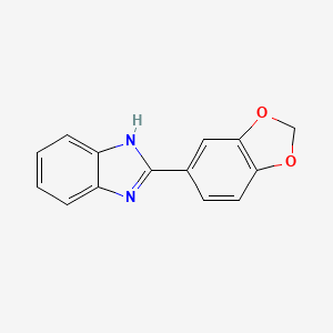 molecular formula C14H10N2O2 B1606979 2-(1,3-benzodioxol-5-yl)-1H-benzimidazole CAS No. 2562-69-8