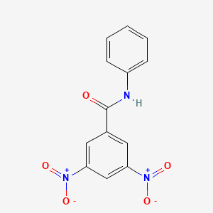 molecular formula C13H9N3O5 B1607001 3,5-dinitro-N-phenylbenzamide CAS No. 7461-51-0