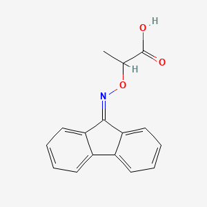 molecular formula C16H13NO3 B1607006 2-(9-Fluorenylideneaminooxy)propionic acid CAS No. 7498-86-4