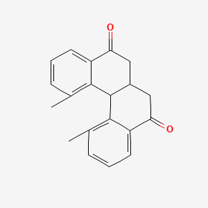 molecular formula C20H18O2 B1607009 1,12-dimethyl-6a,12b-dihydrobenzo[c]phenanthrene-5,8(6H,7H)-dione CAS No. 500794-61-6