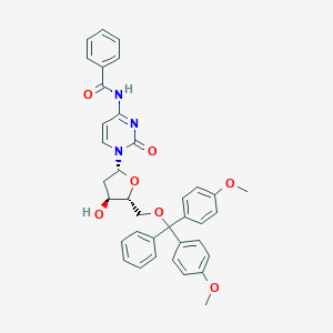 molecular formula C37H35N3O7 B160703 胞苷，N-苯甲酰-5'-O-[双(4-甲氧苯基)苯甲基]-2'-脱氧- CAS No. 67219-55-0