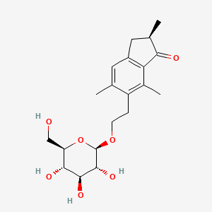 molecular formula C20H28O7 B1607036 Pteroside B CAS No. 29774-74-1