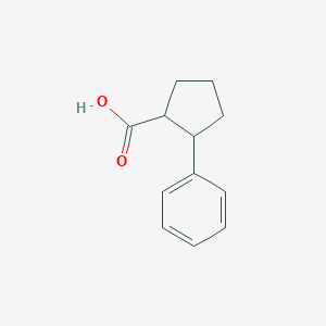 molecular formula C12H14O2 B1607058 2-苯基环戊烷-1-羧酸 CAS No. 7015-25-0