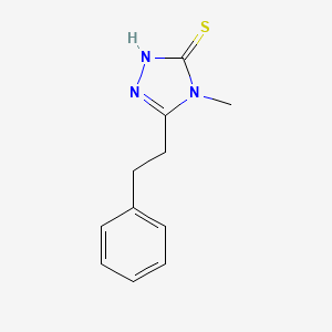 molecular formula C11H13N3S B1607080 4-甲基-5-(2-苯乙基)-4H-1,2,4-三唑-3-硫醇 CAS No. 663181-83-7