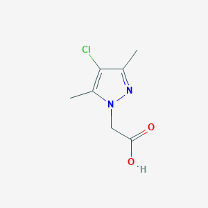 molecular formula C7H9ClN2O2 B1607088 (4-chloro-3,5-dimethyl-1H-pyrazol-1-yl)acetic acid CAS No. 374913-86-7