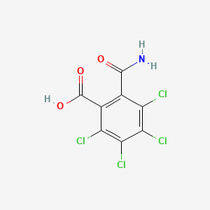 molecular formula C8H3Cl4NO3 B1607091 2-Carbamoyl-3,4,5,6-tetrachlorobenzoic acid CAS No. 56113-42-9