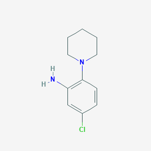 molecular formula C11H15ClN2 B1607096 5-Chloro-2-(piperidin-1-yl)aniline CAS No. 412308-45-3