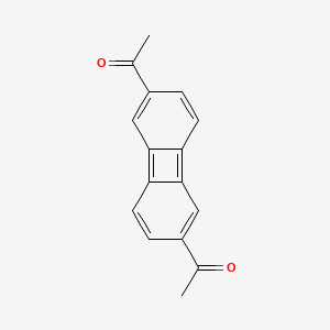 molecular formula C16H12O2 B1607097 2,6-Diacetylbiphenylene CAS No. 3509-59-9