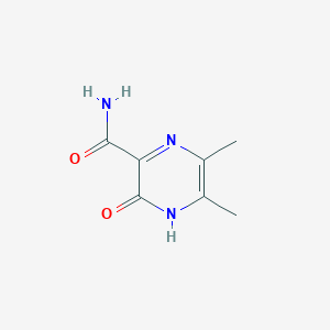 molecular formula C7H9N3O2 B1607098 5,6-Dimethyl-3-oxo-3,4-dihydropyrazine-2-carboxamide CAS No. 90000-71-8