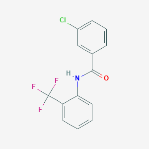 molecular formula C14H9ClF3NO B1607101 3-氯-N-[2-(三氟甲基)苯基]苯甲酰胺 CAS No. 3830-64-6