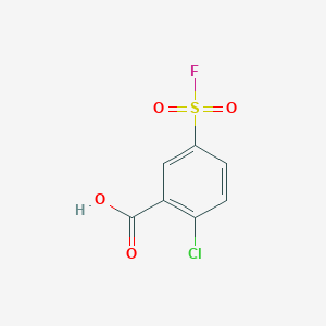 molecular formula C7H4ClFO4S B1607109 2-Chloro-5-(fluorosulfonyl)benzoic acid CAS No. 21346-66-7