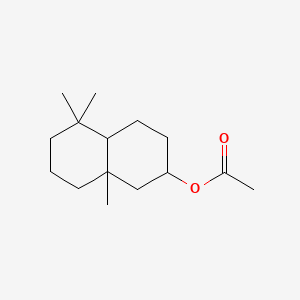 molecular formula C15H26O2 B1607115 Decahydro-5,5,8a-trimethyl-2-naphthyl acetate CAS No. 24238-95-7