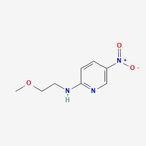 molecular formula C8H11N3O3 B1607119 Pyridine, 2-((2-methoxyethyl)amino)-5-nitro- CAS No. 74037-56-2