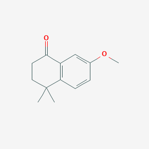 molecular formula C13H16O2 B1607129 7-Methoxy-4,4-dimethyl-3,4-dihydro-2H-naphthalen-1-one CAS No. 23203-49-8