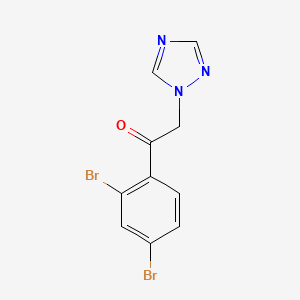 molecular formula C10H7Br2N3O B1607137 1-(2,4-dibromophenyl)-2-(1H-1,2,4-triazol-1-yl)ethanone CAS No. 98165-40-3