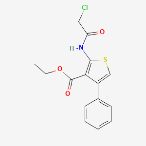 B1607138 Ethyl 2-(2-chloroacetamido)-4-phenylthiophene-3-carboxylate CAS No. 77261-21-3