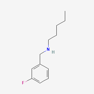 molecular formula C12H18FN B1607142 Benzenemethanamine, 3-fluoro-N-pentyl- CAS No. 90389-88-1
