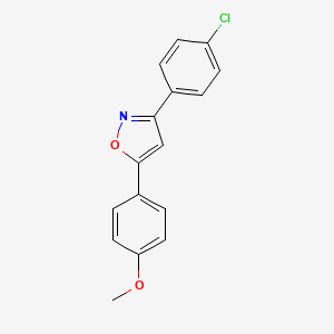 molecular formula C16H12ClNO2 B1607149 3-(4-Chlorophenyl)-5-(4-methoxyphenyl)isoxazole CAS No. 24097-19-6