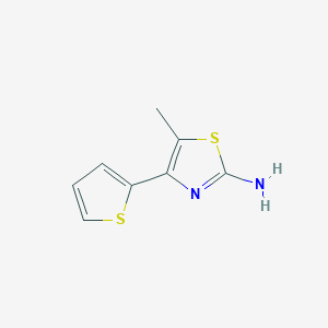 molecular formula C8H8N2S2 B1607161 5-Methyl-4-(2-thienyl)-1,3-thiazol-2-amine CAS No. 206555-52-4