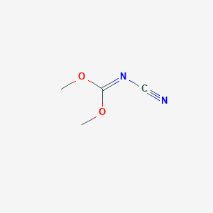 molecular formula C4H6N2O2 B1607175 Carbonimidic acid, cyano-, dimethyl ester CAS No. 24771-25-3