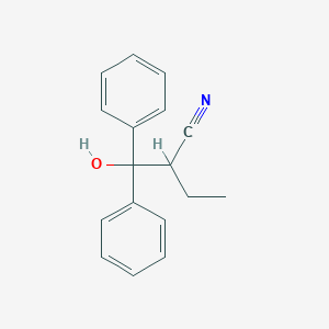 molecular formula C17H17NO B1607176 2-[Hydroxy(diphenyl)methyl]butanenitrile CAS No. 22101-20-8