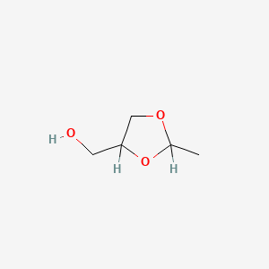 molecular formula C5H10O3 B1607183 4-Hydroxymethyl-2-methyl-1,3-dioxolane CAS No. 3773-93-1