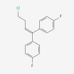 molecular formula C16H13ClF2 B1607200 1,1'-(4-Chloro-1-butenylidene)bis(4-fluorobenzene) CAS No. 3311-94-2