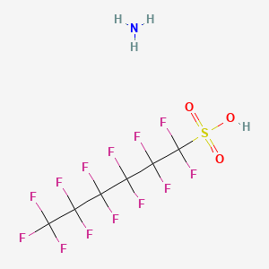 molecular formula C6H4F13NO3S B1607212 1-Hexanesulfonic acid, 1,1,2,2,3,3,4,4,5,5,6,6,6-tridecafluoro-, ammonium salt CAS No. 68259-08-5
