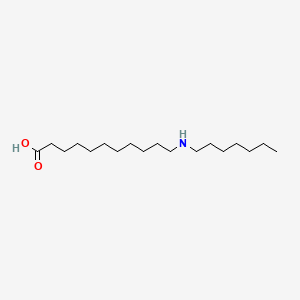 molecular formula C18H37NO2 B1607215 11-(Heptylamino)undecanoic acid CAS No. 68564-88-5