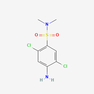 molecular formula C8H10Cl2N2O2S B1607226 Benzenesulfonamide, 4-amino-2,5-dichloro-N,N-dimethyl- CAS No. 26175-68-8