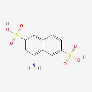 B1607260 4-Aminonaphthalene-2,6-disulphonic acid CAS No. 6362-05-6