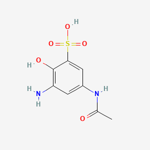B1607270 5-Acetamido-3-amino-2-hydroxybenzenesulphonic acid CAS No. 6856-14-0