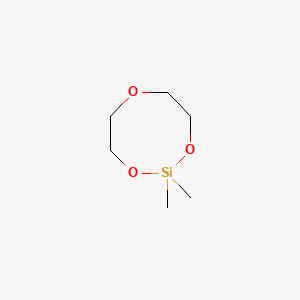 B1607273 1,3,6-Trioxa-2-silacyclooctane, 2,2-dimethyl- CAS No. 7733-78-0