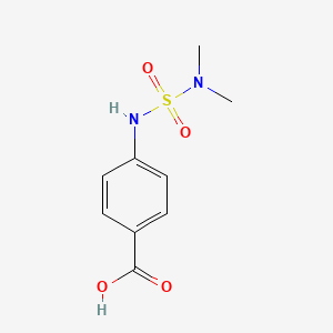 molecular formula C9H12N2O4S B1607278 4-{[(Dimethylamino)sulfonyl]amino}benzoic acid CAS No. 90250-68-3
