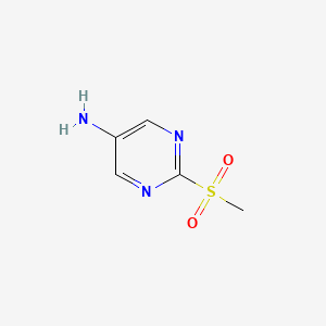 molecular formula C5H7N3O2S B1607287 2-(Methylsulfonyl)pyrimidin-5-amine CAS No. 56621-92-2