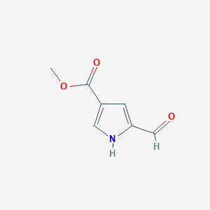molecular formula C7H7NO3 B1607295 甲基5-甲酰基-1H-吡咯-3-羧酸酯 CAS No. 5910-05-4