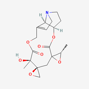 molecular formula C18H23NO7 B1607306 Seneciocannabine CAS No. 81855-31-4
