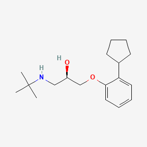 molecular formula C18H29NO2 B1607307 (+)-Penbutolol CAS No. 38363-41-6